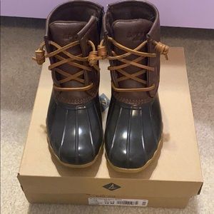 Girls Sperry Saltwater Duck Boots